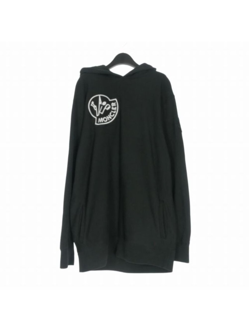 Moncler Genius Maglia Con Cappuccio Patch Hoodie Black 2